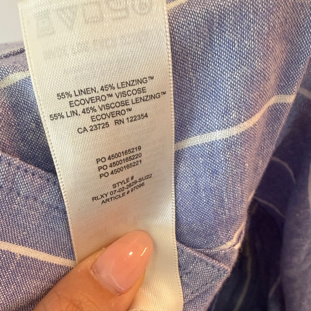 Oversized Linen Blend Button Down - image 3